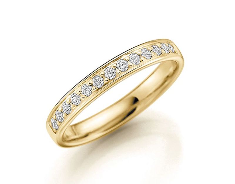 GD Forever ring 585 hvittgull 3mm 0,14ct. GD230H3 pris pr stk