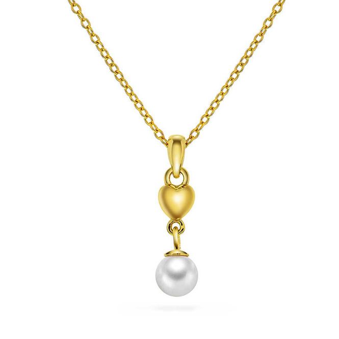 Hovedbilde Smykke i sølv med perle 25418