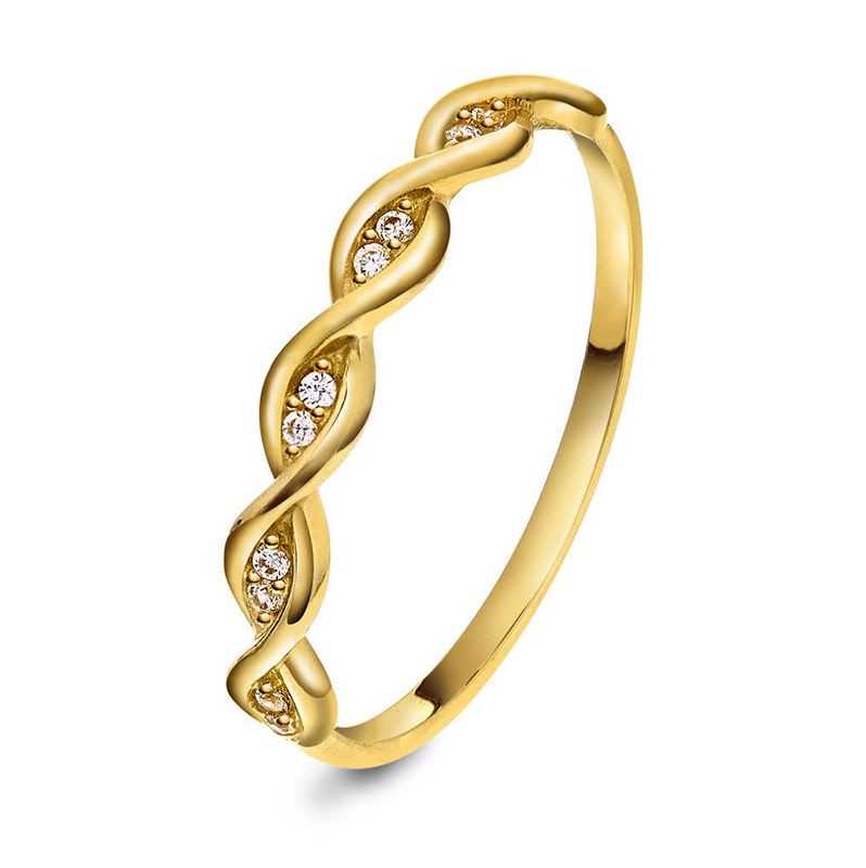 Ring i gull med zirkonia 59731.56