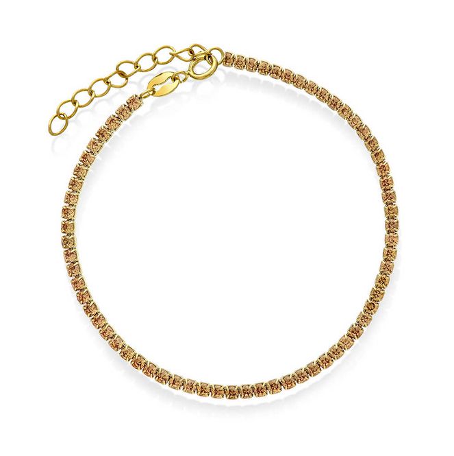 Hovedbilde Glow Lola armbånd i sølv med champagne zirkonia 240319
