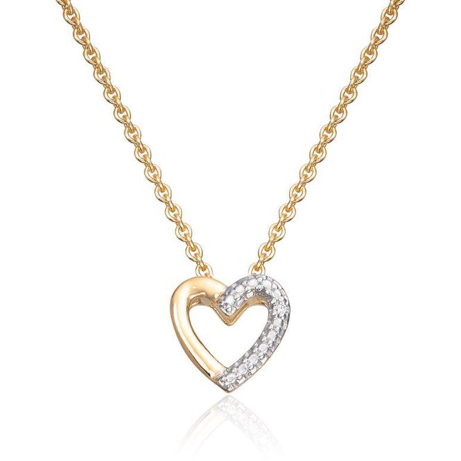Hovedbilde Anheng hjerte gult gull 0,003 ct WSI 27516