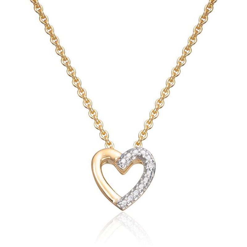 Anheng hjerte gult gull 0,003 ct WSI 27516