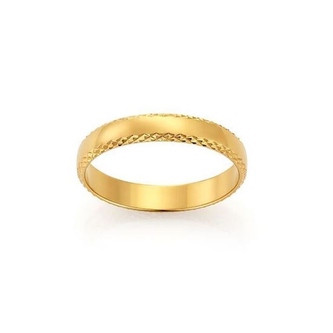 Hovedbilde Emotions ring gult gull 4mm 2289013 pris pr stk