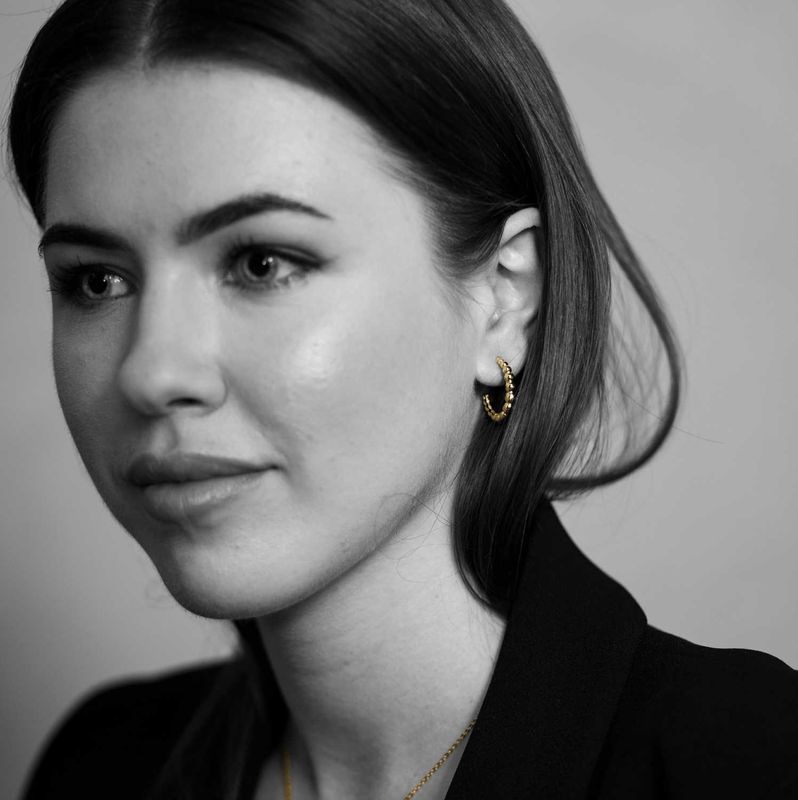 Studio Bubble øredobber i forgylt sølv 221387