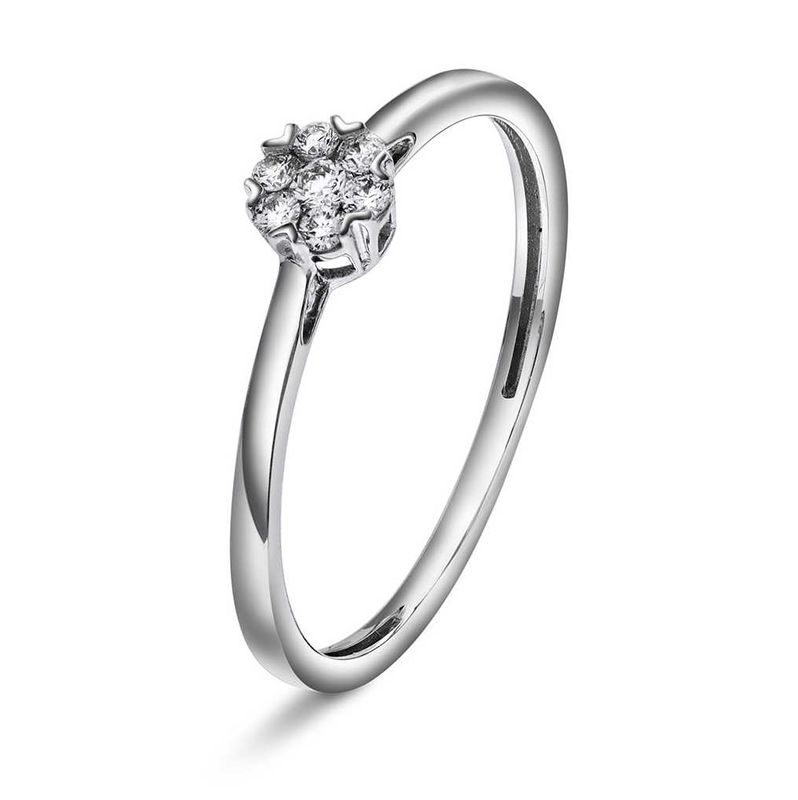 Ring i gull med diamanter 0,09 WP 59766