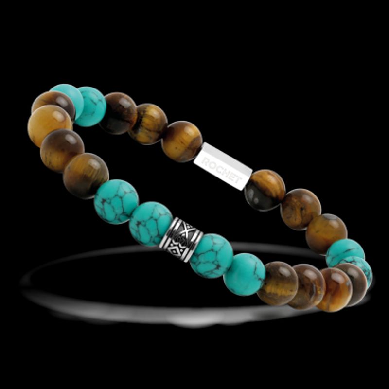 Bracelet Zen tigerøye turqis HB2888028