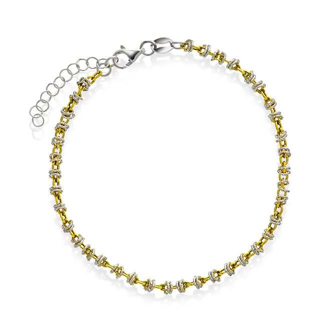 Hovedbilde Armbånd Candy 2 farget sølv 44571.19