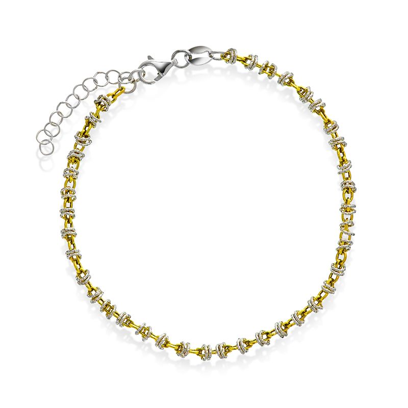 Armbånd Candy 2 farget sølv 44571.19