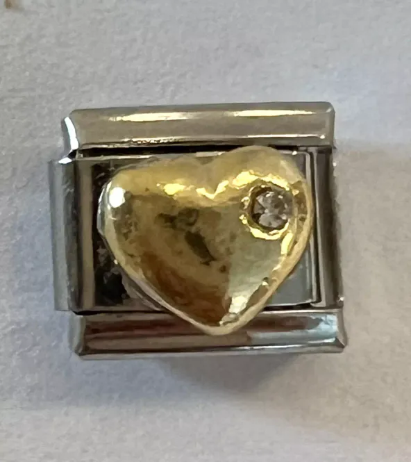 Hovedbilde Ledd til Leddarmbånd - Sølvfarget hjerte