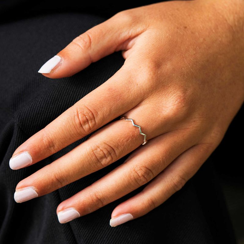 Studio Peak ring i sølv 221397