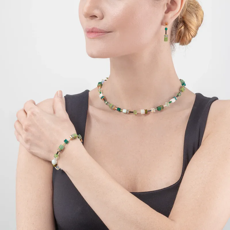 COEUR DE LION Necklace GeoCUBE Iconic Precious green 4905100500