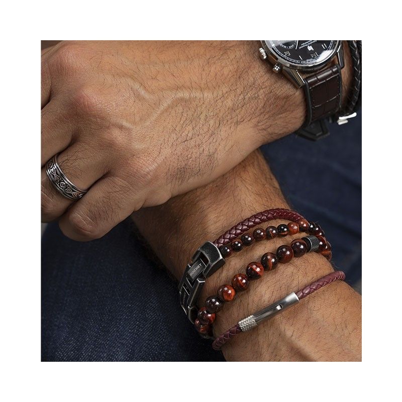 Bracelet Zen 8mm burgundy HB2807