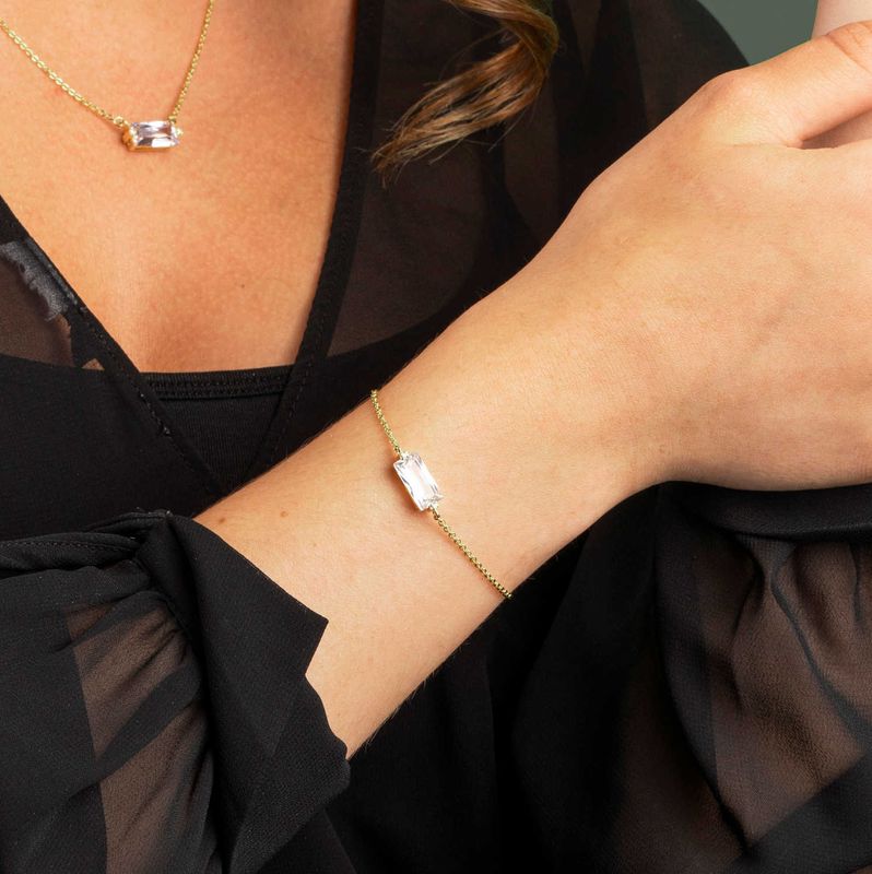 Glow Kate armbånd i sølv med zirkonia 240182