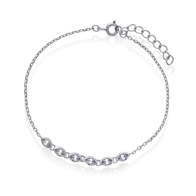 Hovedbilde Dazzle armbånd sølv med zirkonia 992765