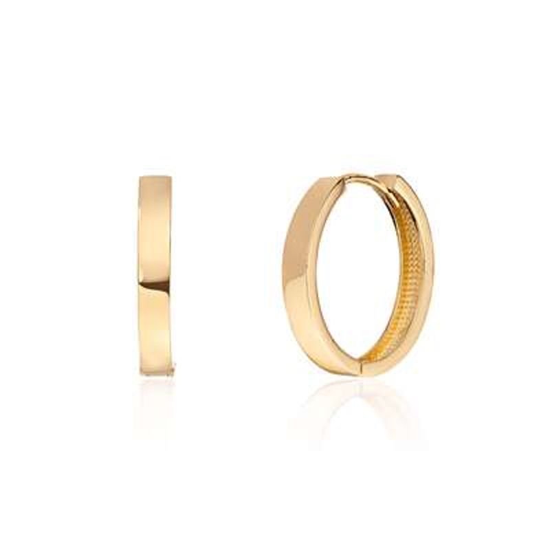 Øreringer i gult gull 47366