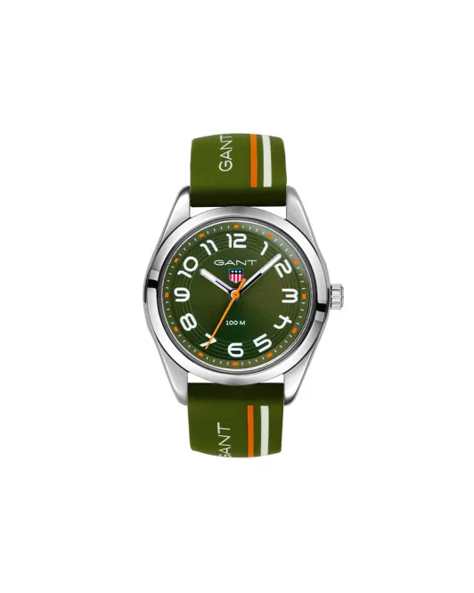 Hovedbilde GANT Kids Campus stripete Oliven Grønn 32mm