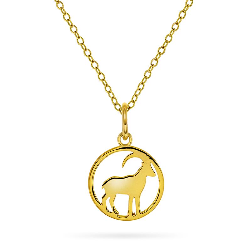 Horoskop Smykke forgylt sølv Steinbukken 992343