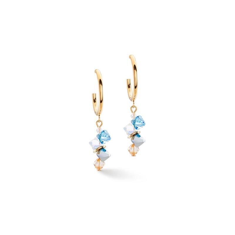 COEUR DE LION Earrings Dancing Crystals aqua 463921-2000