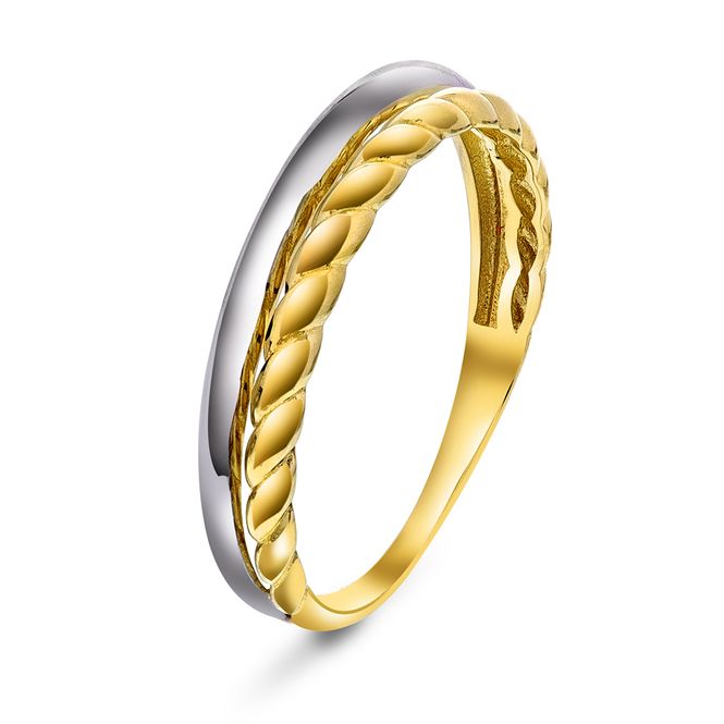 Hovedbilde Ring  gull bicolor 58205