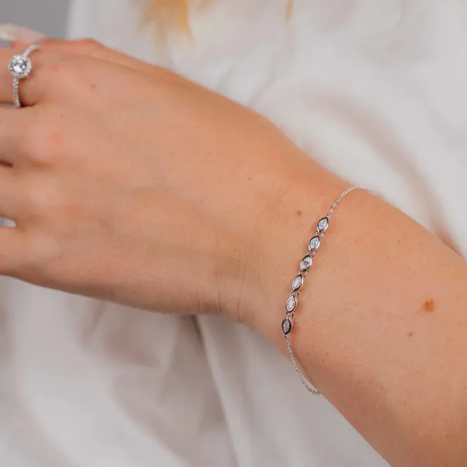Hovedbilde Dazzle armbånd sølv med zirkonia 992765